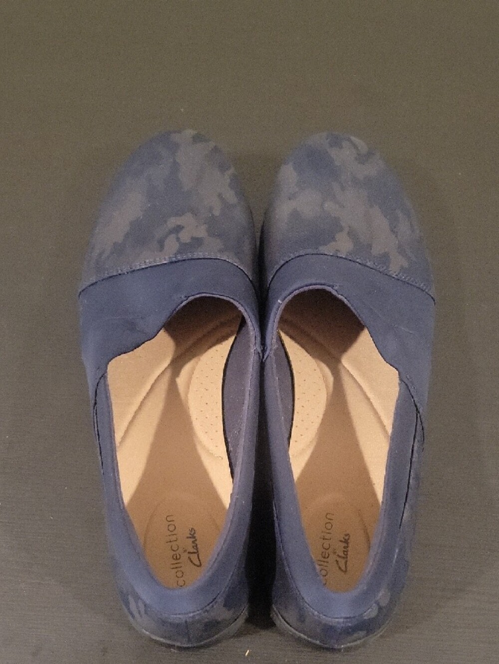 Clarks Comfort Navy Slip-On Loafers for Women - Picture 3 of 8